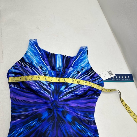 LONGITUDE Blue and Purple Women's Swimsuit SIZE 14 NWT - Picture 6 of 11